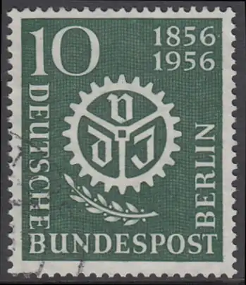 BERLIN 1956 Michel-Nummer 138 gestempelt EINZELMARKE (b)