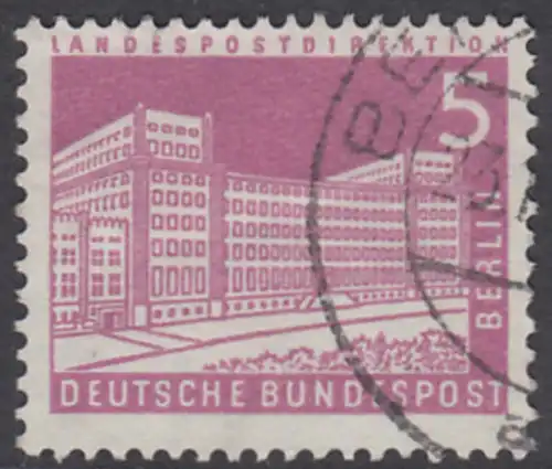 BERLIN 1956 Michel-Nummer 141 gestempelt EINZELMARKE (c)