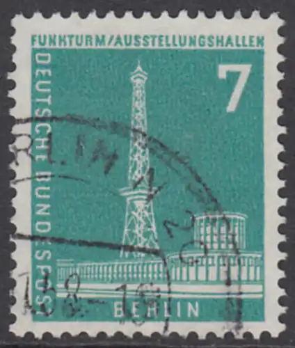 BERLIN 1956 Michel-Nummer 142 gestempelt EINZELMARKE (r)