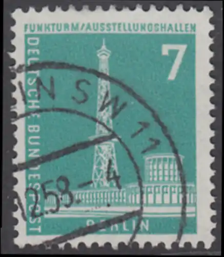 BERLIN 1956 Michel-Nummer 142 gestempelt EINZELMARKE (o)