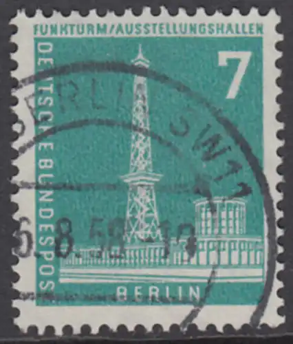 BERLIN 1956 Michel-Nummer 142 gestempelt EINZELMARKE (n)