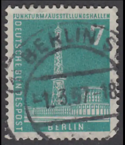 BERLIN 1956 Michel-Nummer 142 gestempelt EINZELMARKE (p)