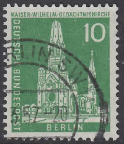 BERLIN 1956 Michel-Nummer 144 gestempelt EINZELMARKE (q)