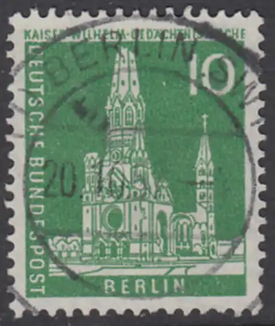 BERLIN 1956 Michel-Nummer 144 gestempelt EINZELMARKE (m)
