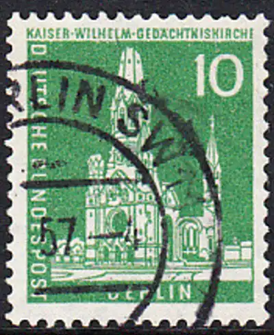 BERLIN 1956 Michel-Nummer 144 gestempelt EINZELMARKE (c)