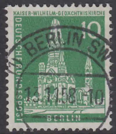 BERLIN 1956 Michel-Nummer 144 gestempelt EINZELMARKE (l)