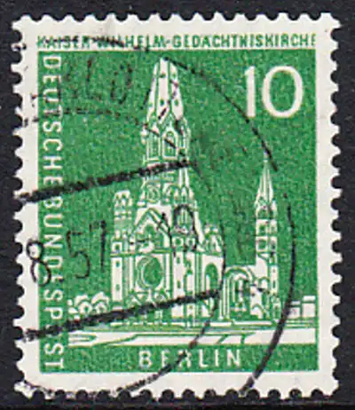 BERLIN 1956 Michel-Nummer 144 gestempelt EINZELMARKE (e)
