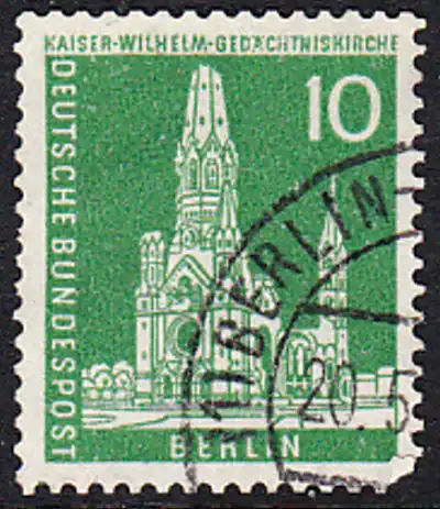 BERLIN 1956 Michel-Nummer 144 gestempelt EINZELMARKE (k)