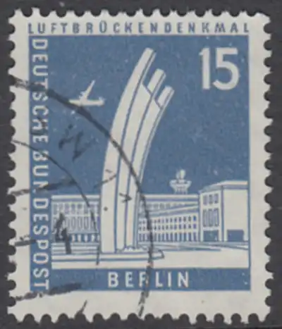 BERLIN 1956 Michel-Nummer 145 gestempelt EINZELMARKE (p)