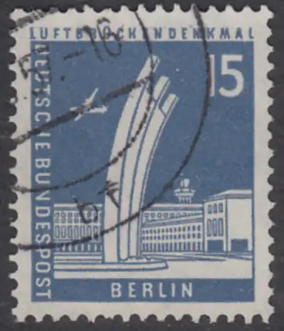 BERLIN 1956 Michel-Nummer 145 gestempelt EINZELMARKE (l)