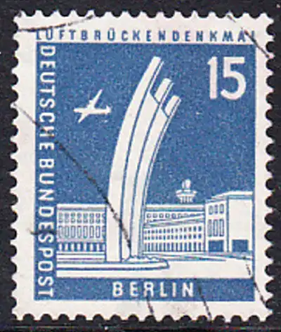 BERLIN 1956 Michel-Nummer 145 gestempelt EINZELMARKE (e)