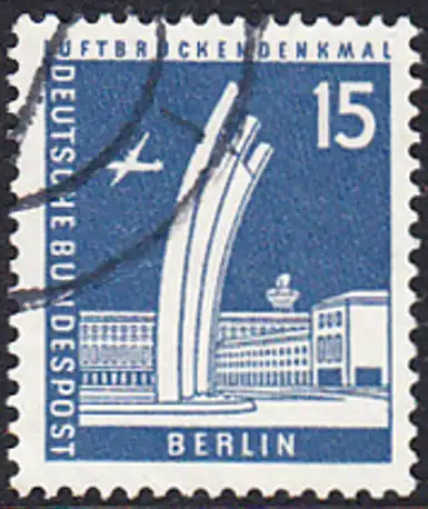 BERLIN 1956 Michel-Nummer 145 gestempelt EINZELMARKE (d)