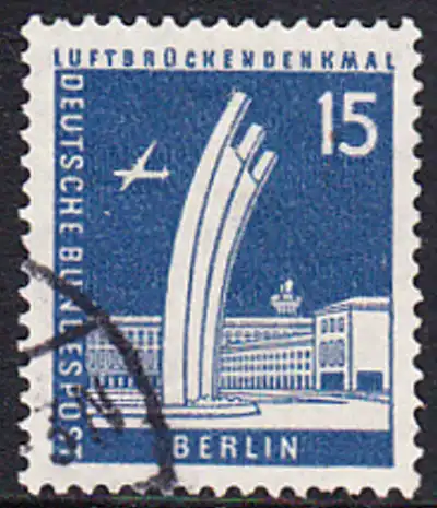 BERLIN 1956 Michel-Nummer 145 gestempelt EINZELMARKE (c)