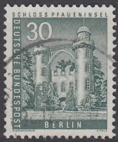 BERLIN 1956 Michel-Nummer 148 gestempelt EINZELMARKE (l)