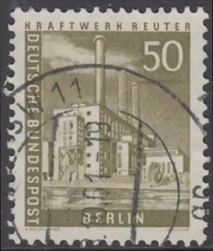 BERLIN 1956 Michel-Nummer 150 gestempelt EINZELMARKE (o)