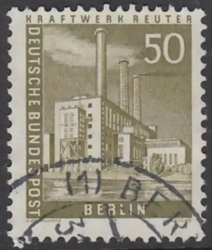 BERLIN 1956 Michel-Nummer 150 gestempelt EINZELMARKE (r)