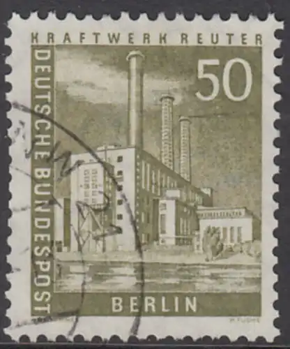 BERLIN 1956 Michel-Nummer 150 gestempelt EINZELMARKE (p)