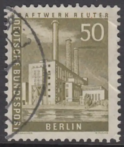 BERLIN 1956 Michel-Nummer 150 gestempelt EINZELMARKE (m)
