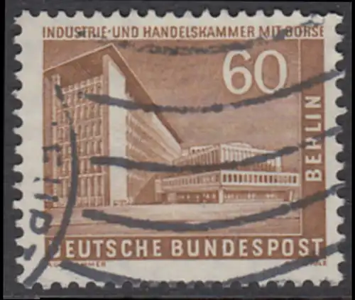 BERLIN 1956 Michel-Nummer 151 gestempelt EINZELMARKE (m)