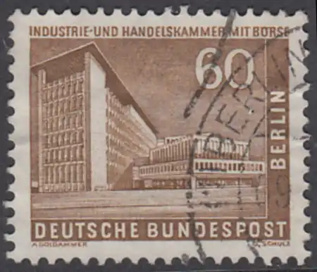 BERLIN 1956 Michel-Nummer 151 gestempelt EINZELMARKE (l)