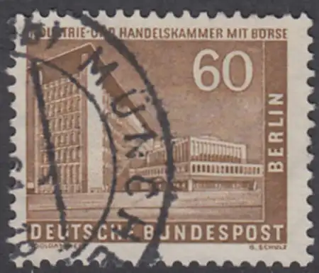 BERLIN 1956 Michel-Nummer 151 gestempelt EINZELMARKE (k)