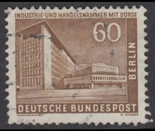 BERLIN 1956 Michel-Nummer 151 gestempelt EINZELMARKE (n)