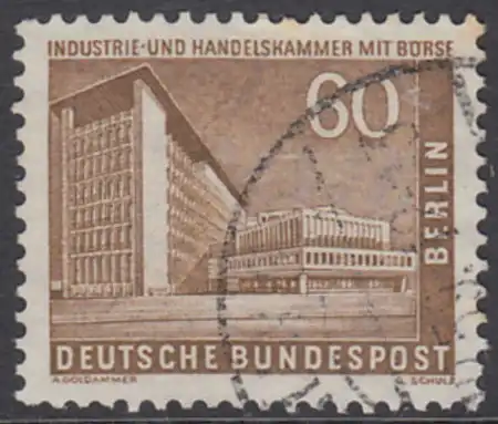 BERLIN 1956 Michel-Nummer 151 gestempelt EINZELMARKE (c)