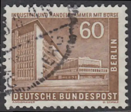 BERLIN 1956 Michel-Nummer 151 gestempelt EINZELMARKE (f)