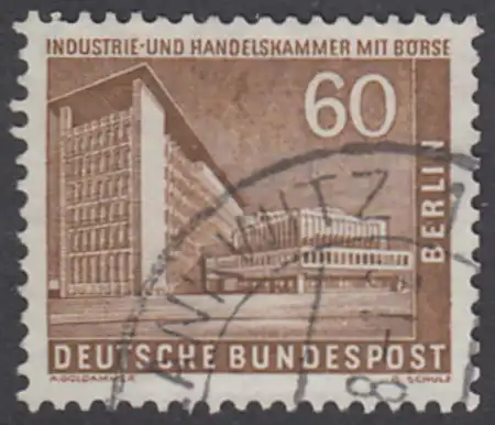 BERLIN 1956 Michel-Nummer 151 gestempelt EINZELMARKE (g)