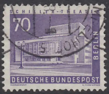 BERLIN 1956 Michel-Nummer 152 gestempelt EINZELMARKE (k)