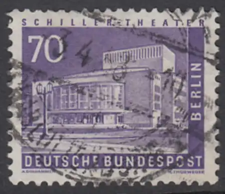 BERLIN 1956 Michel-Nummer 152 gestempelt EINZELMARKE (q)