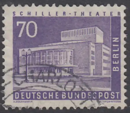 BERLIN 1956 Michel-Nummer 152 gestempelt EINZELMARKE (n)