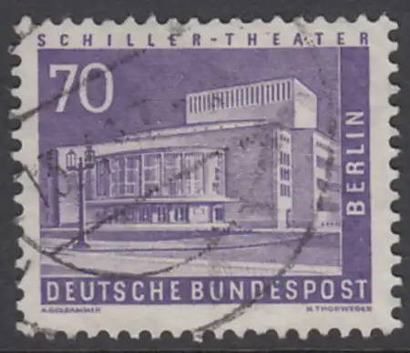 BERLIN 1956 Michel-Nummer 152 gestempelt EINZELMARKE (l)