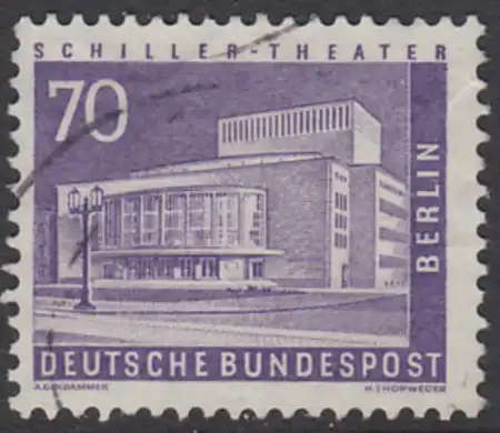 BERLIN 1956 Michel-Nummer 152 gestempelt EINZELMARKE (g)