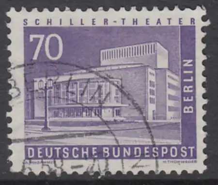 BERLIN 1956 Michel-Nummer 152 gestempelt EINZELMARKE (f)