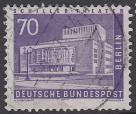 BERLIN 1956 Michel-Nummer 152 gestempelt EINZELMARKE (d)