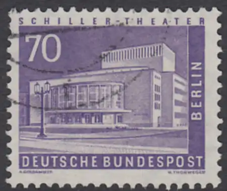 BERLIN 1956 Michel-Nummer 152 gestempelt EINZELMARKE (c)