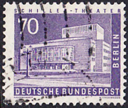 BERLIN 1956 Michel-Nummer 152 gestempelt EINZELMARKE (b)
