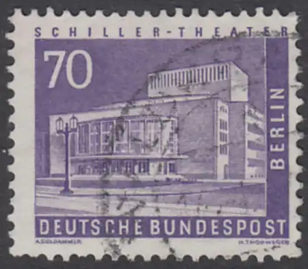 BERLIN 1956 Michel-Nummer 152 gestempelt EINZELMARKE (m)