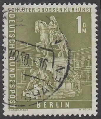 BERLIN 1956 Michel-Nummer 153 gestempelt EINZELMARKE (f)