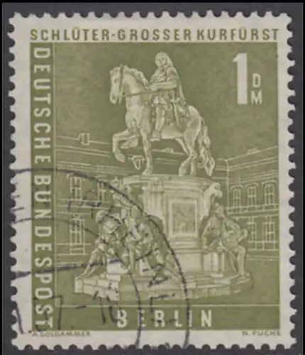 BERLIN 1956 Michel-Nummer 153 gestempelt EINZELMARKE (n)