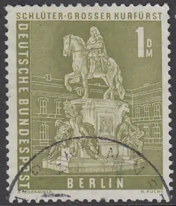 BERLIN 1956 Michel-Nummer 153 gestempelt EINZELMARKE (l)