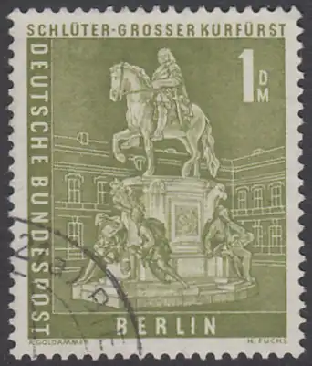 BERLIN 1956 Michel-Nummer 153 gestempelt EINZELMARKE (d)