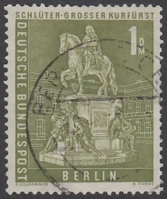 BERLIN 1956 Michel-Nummer 153 gestempelt EINZELMARKE (c)