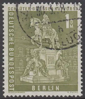 BERLIN 1956 Michel-Nummer 153 gestempelt EINZELMARKE (b)