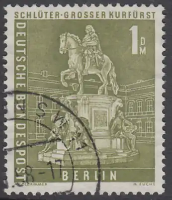 BERLIN 1956 Michel-Nummer 153 gestempelt EINZELMARKE (e)
