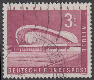 BERLIN 1956 Michel-Nummer 154 gestempelt EINZELMARKE (f)