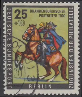 BERLIN 1956 Michel-Nummer 158 gestempelt EINZELMARKE (b)