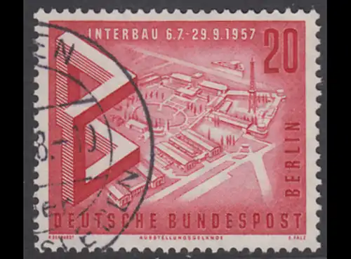 BERLIN 1957 Michel-Nummer 161 gestempelt EINZELMARKE (o)