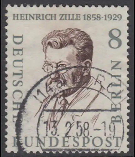BERLIN 1957 Michel-Nummer 164 gestempelt EINZELMARKE (d)